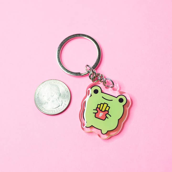 Robot Dance Battle - Wholesale Keychain - Unisex - Frog Fries Acrylic Keychain