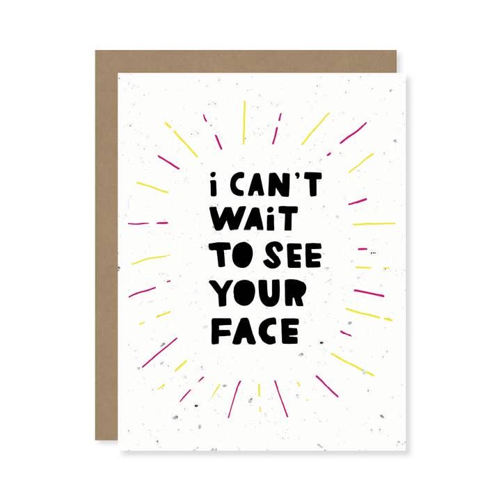 Thoughtful Human - Wholesale Everyday Greeting Card - Can't Wait Plantable Wildflower Seed Card