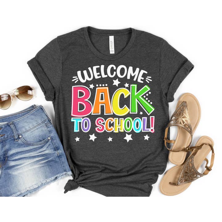 Welcome Back to School Shirt - Lehrershirt für den Großhandel von The Shirt Company
