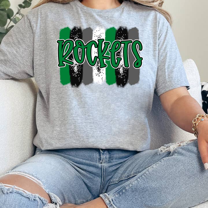 Custom Game Day School Mascot, Brush Strokes School Spirit for wholesale by Creatively Handmade