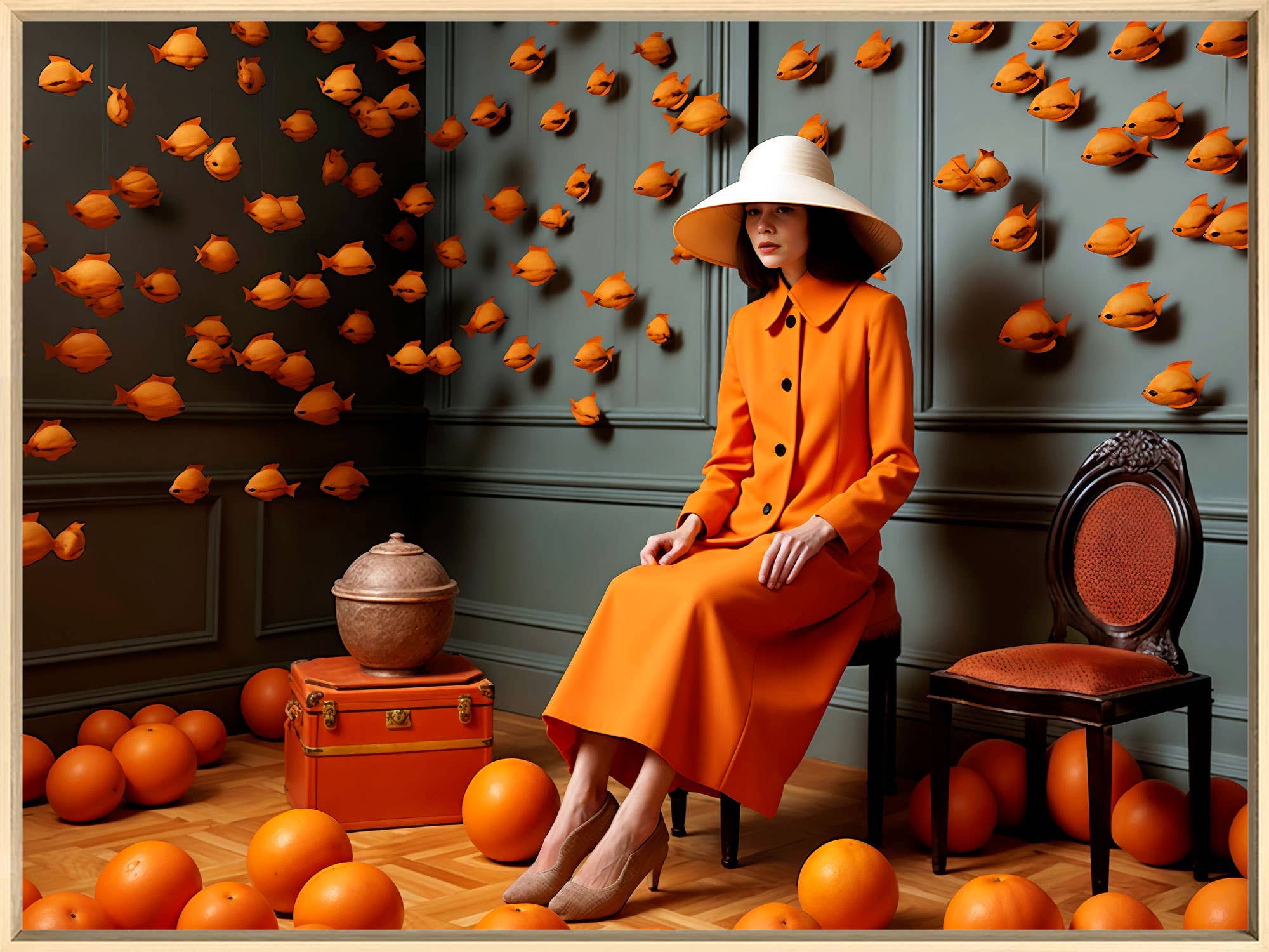 Atelier Contemporain - Vendita all'ingrosso Stampa artistica - Stampa d'arte Fine Art - « Orange girl » di C. Malsert11