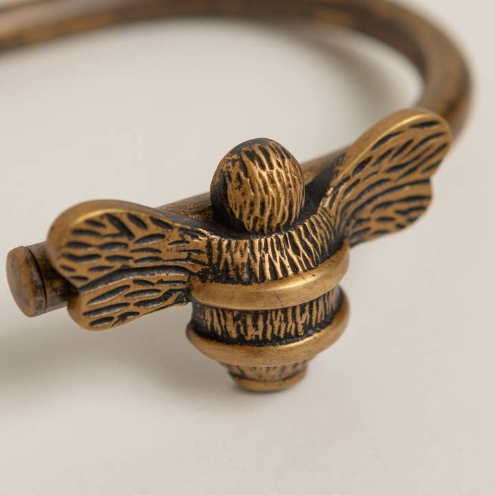 Brass bee - Wholesale Curtain Tieback - Bee Curtain Holdbacks - Heritage Finish