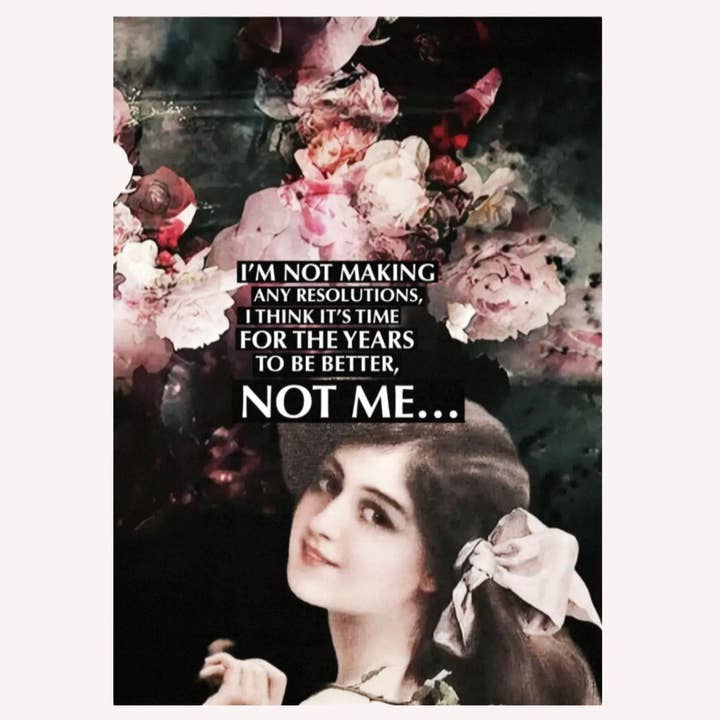 Cartolina Statement “Risoluzioni", A6 per la vendita all'ingrosso da parte di HERZallerliebste…von anderer ART