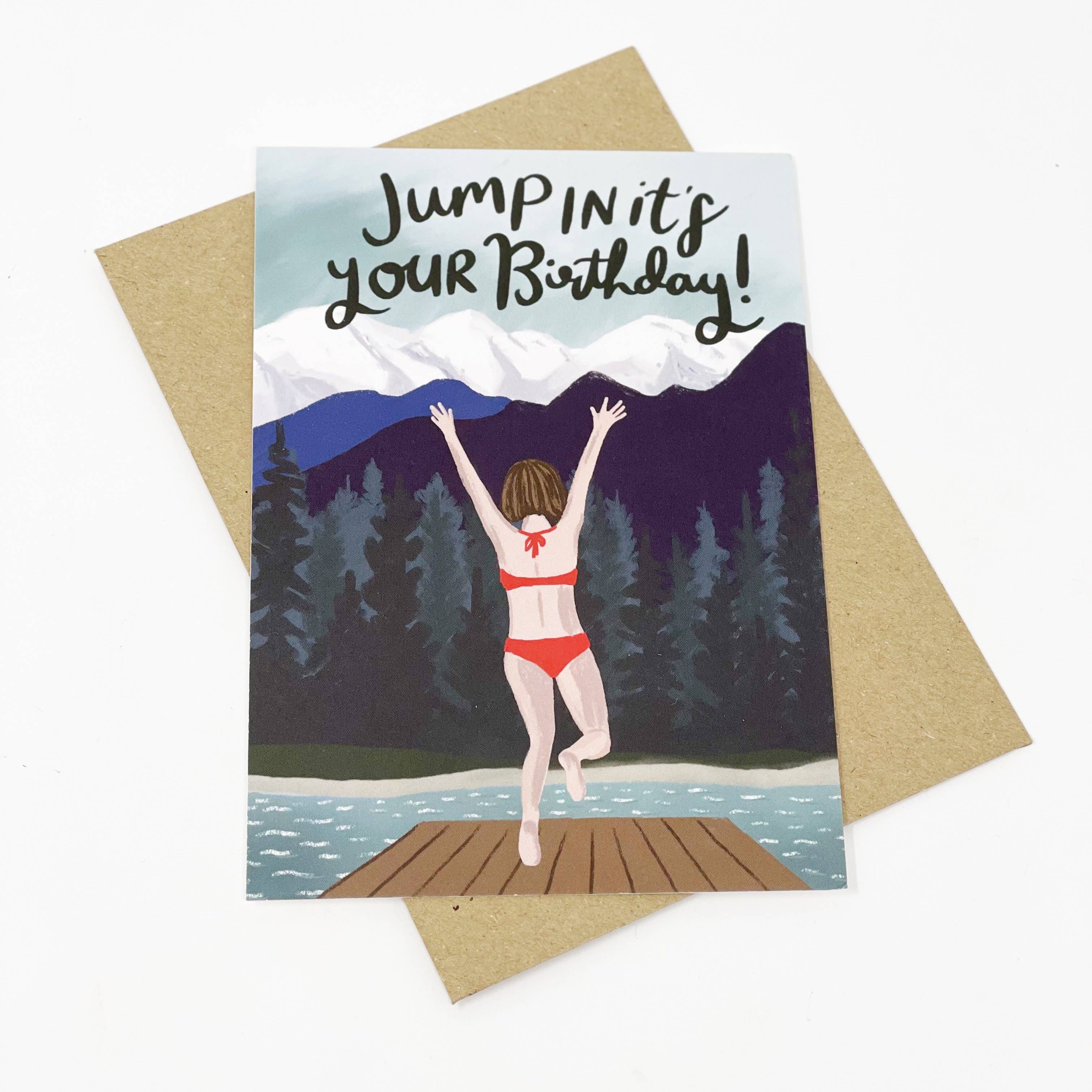 Lomond Paper Co – wholesale Birthday card – Jump In It's Your Birthday Card4