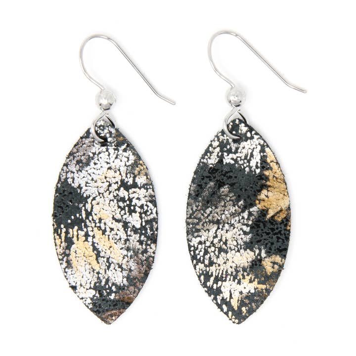 Maymont Dusk Leather Earrings for wholesale by KEVA and Created By