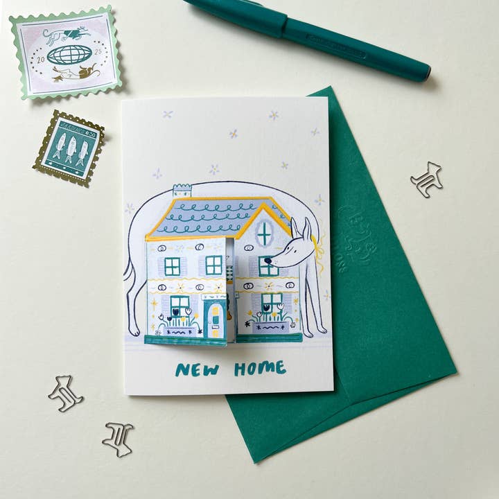 Bryony Moss Illustration - Wholesale Everyday Greeting Card - New Home, A6 Greetings Card2