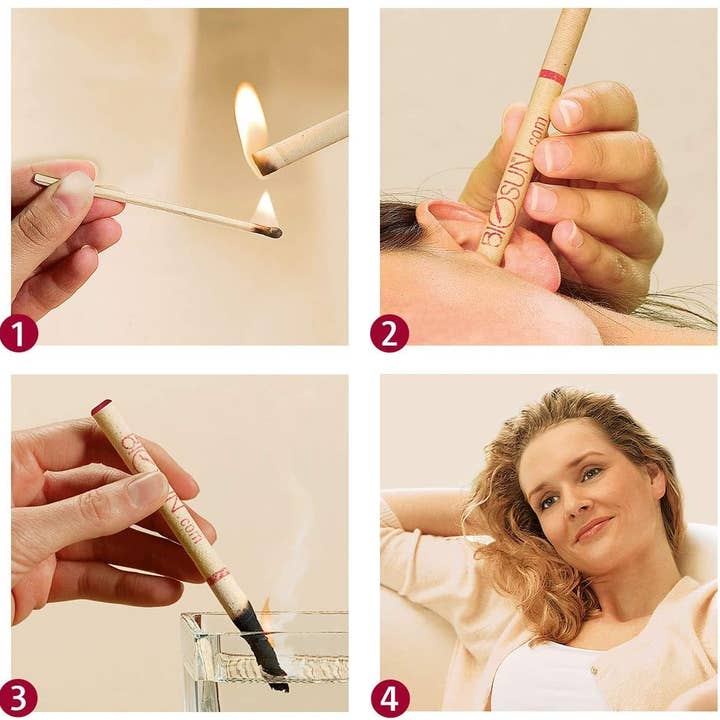 Biosun – wholesale Tapered candle/candlestick – BIOSUN Wellbalance Earcandles-Lavender/Rosemary/Gurjun Balsam,5 X Pairs3