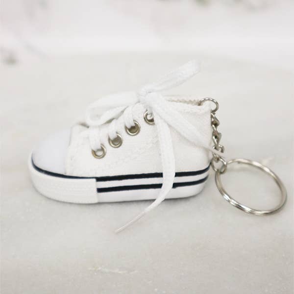 MIX COLOR Canvas Rubber Sole Sneakers Novelty Key Chain for wholesale on Faire