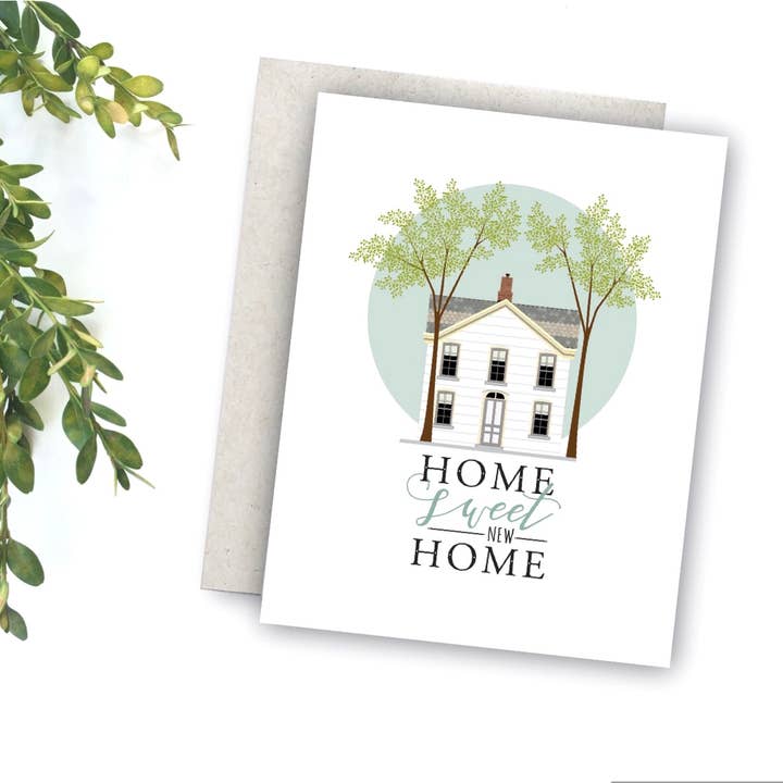 Merrily Paper - Wholesale Housewarming Card - Home Sweet New Home New House Card1