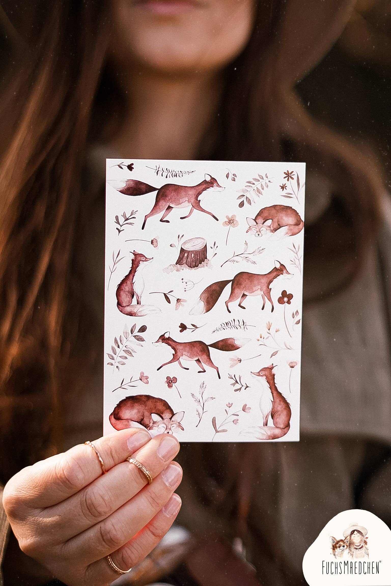 FuchsMaedchen - Wholesale Everyday Greeting Card - Greeting card fox forest