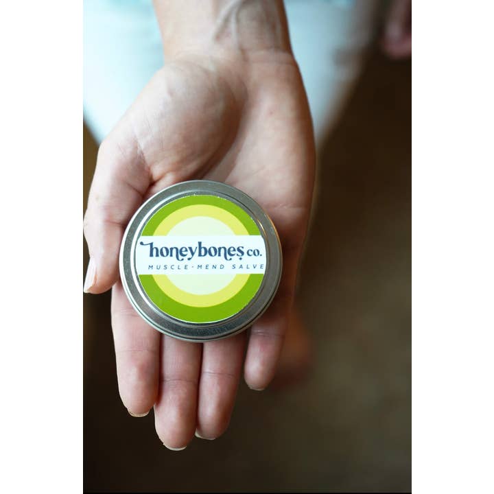 Honey Bones Co. | Botanical-Based Home + Body Care – wholesale Healing salve/balm/cream – Muscle-Mend Salve - Athlete Muscle Rub & Joint Pain Relief1