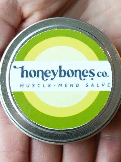 Muscle-Mend Salve - Athlete Muscle Rub & Joint Pain Relief for wholesale by Honey Bones Co. | Botanical-Based Home + Body Care