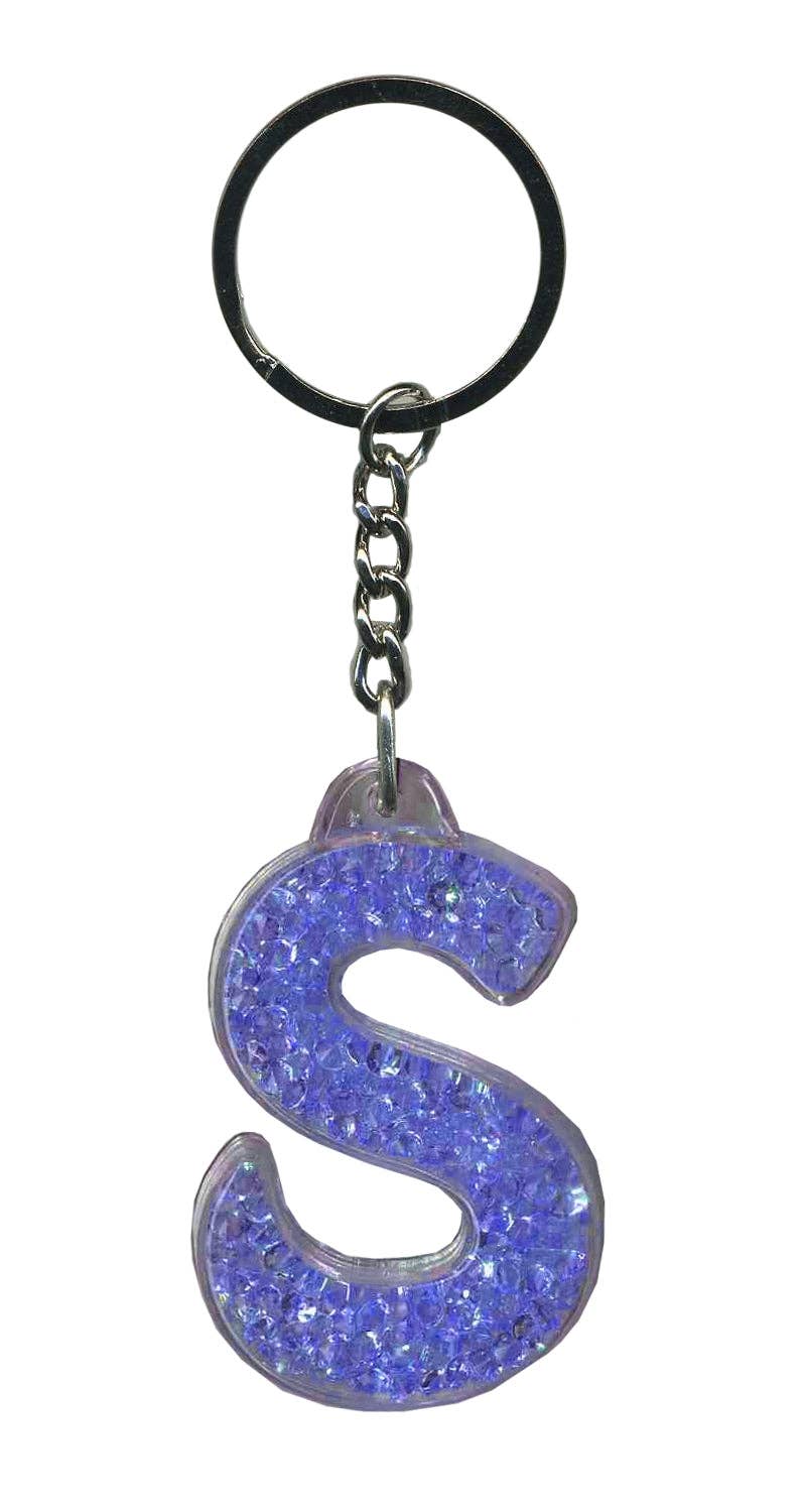 Instant Gifts International – wholesale Keychain – Women's – Itzy Glitzy Keyrings - Initial Letters34