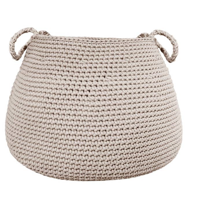 Cesta de ganchillo, talla XL | BEIGE para venta al por mayor de Zuri House