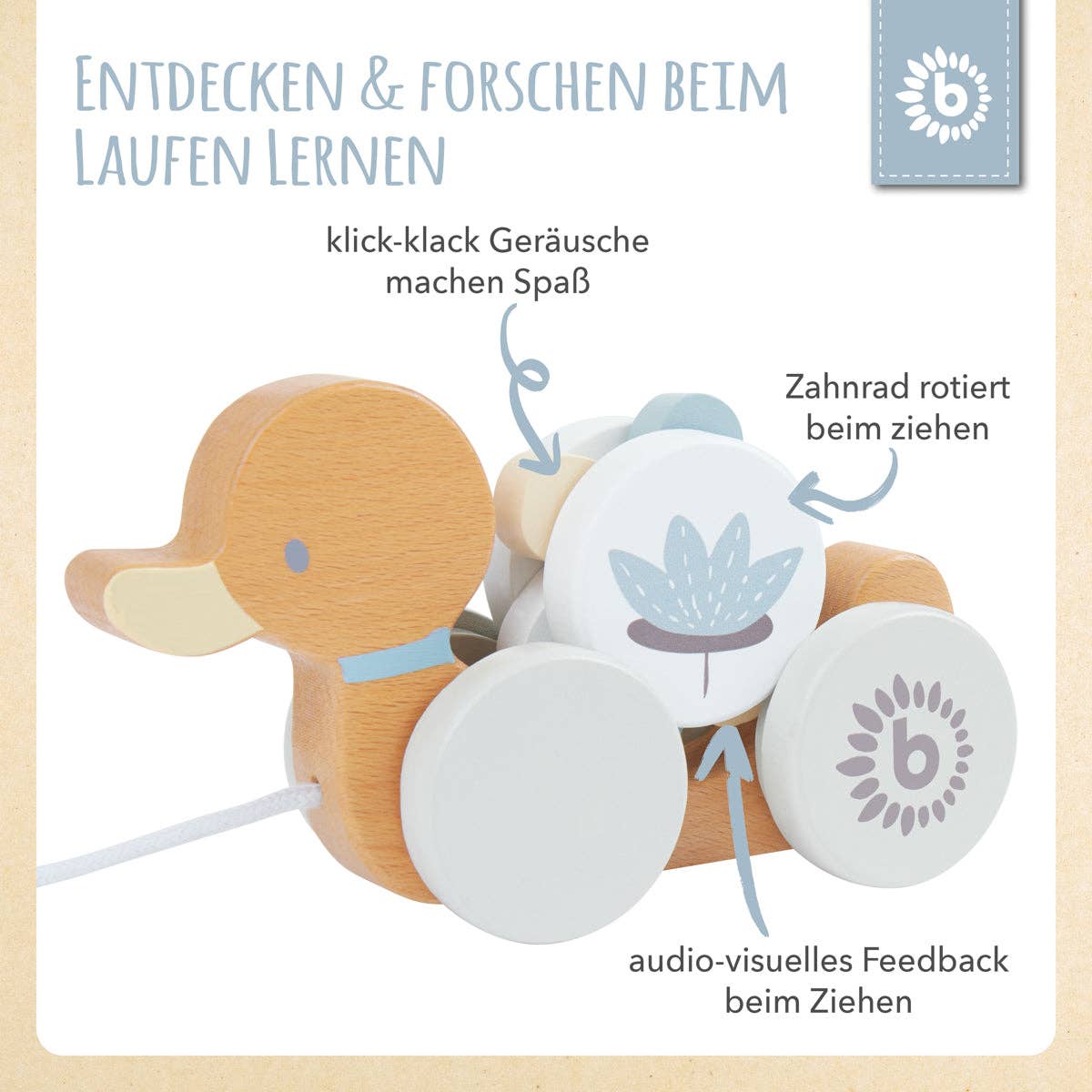 Bieco Spielwaren - Wholesale Wood Toy - Kids - Follow duck5