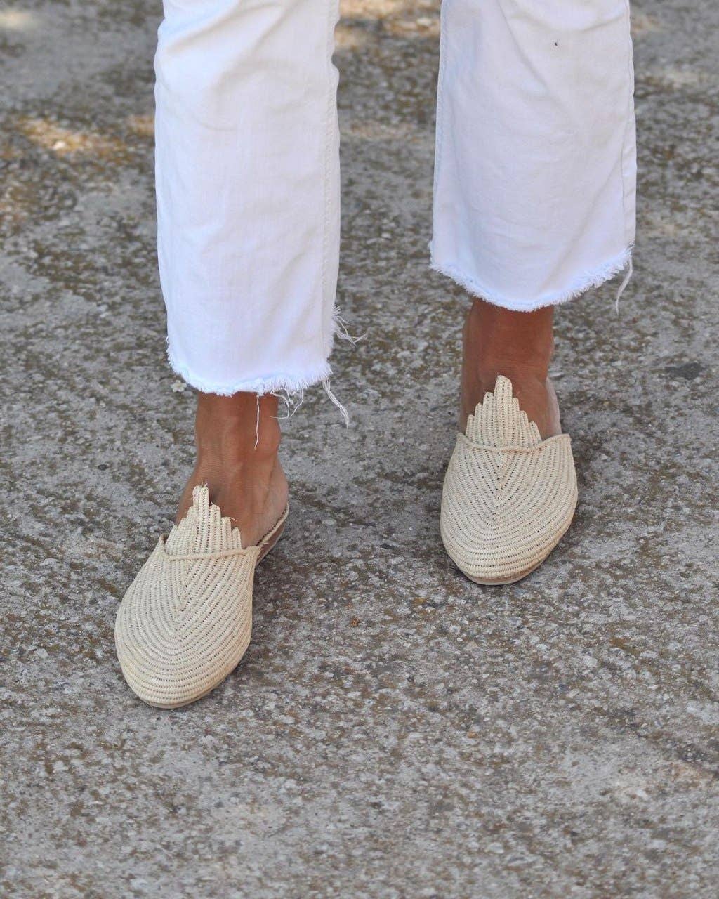 craftberber – wholesale Sandals – Women's – Raffia Sandals Handmade in Morocco, Raffia Shoes Boho Sandal0