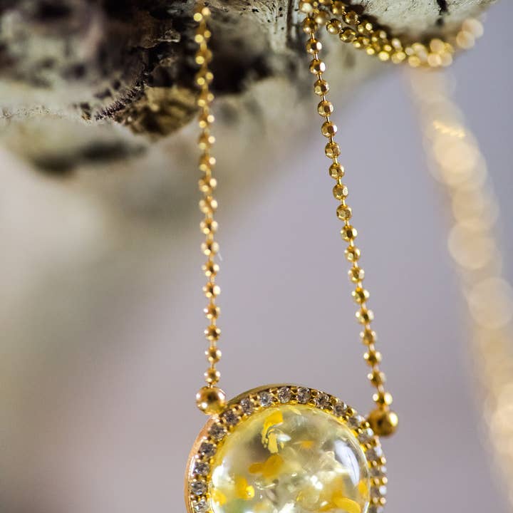Citron rav halskæde for engroshandel hos Amber House