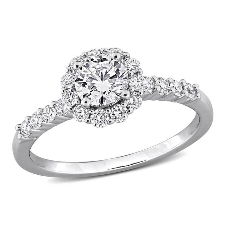 Halo Engagement Ring (1 CT. TW.) for wholesale by Created Forever
