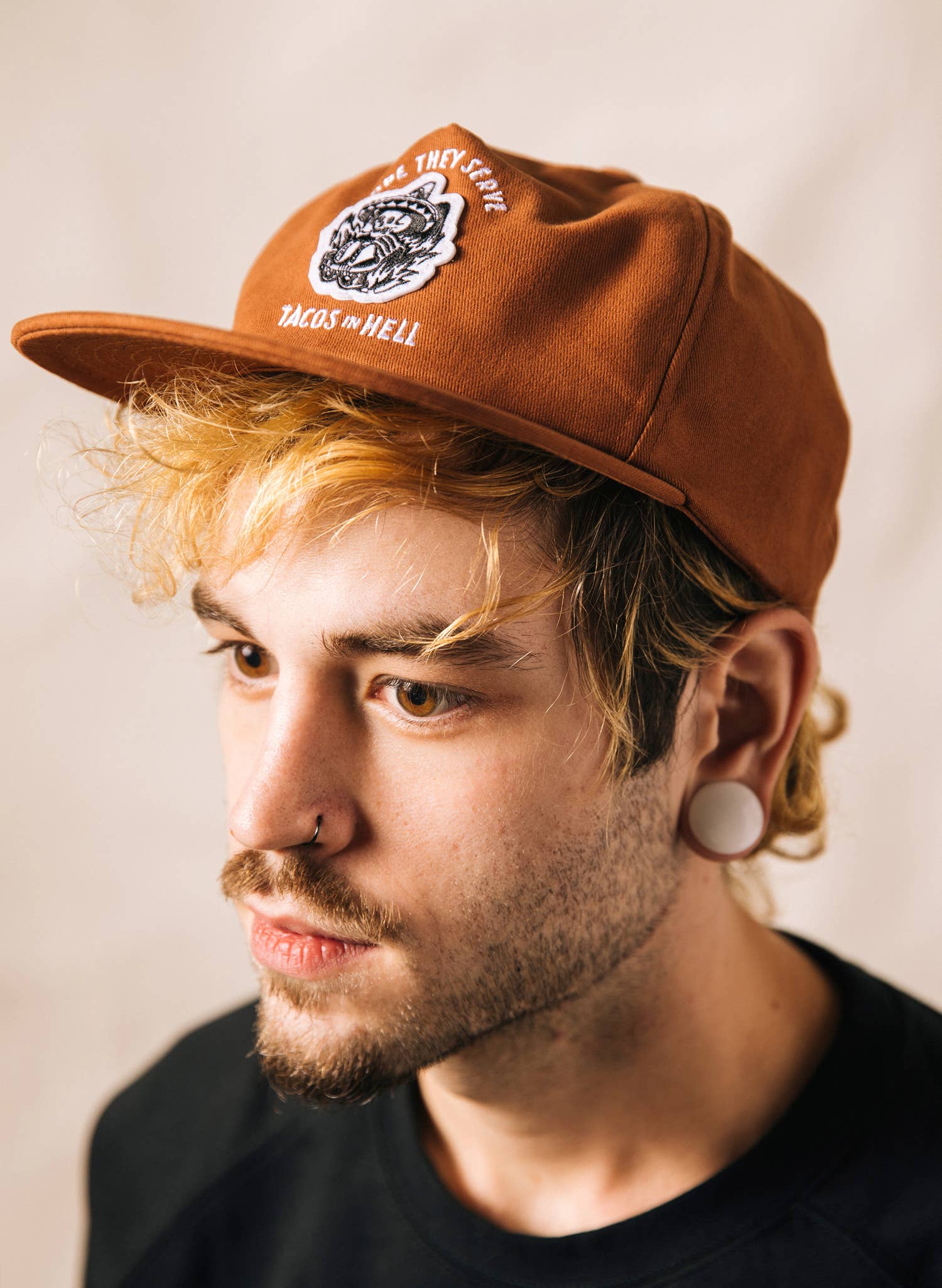Pyknic - Wholesale Flat Brim Cap - Men's - Hope They Serve Tacos in Hell Hat2