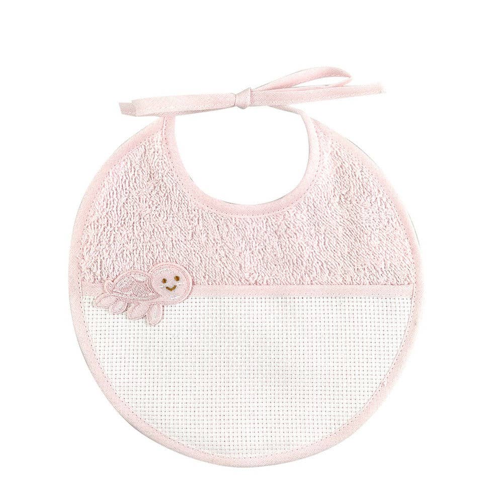 Almatex srl - Wholesale Bib - Baby - LEONARDO bib with aida pocket for embroidery0