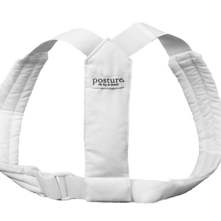 Supporto per muscoli della spalla flessibile della postura svedese - Comodo correttore posturale regolabile per spalla per donne e uomini - White Med/L per la vendita all'ingrosso da parte di XTKare LLC