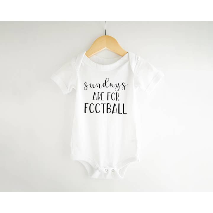 Sunday Football Baby Bodysuit, Super Bowl, toddler tshirt for wholesale by Tiny toes Baby Co