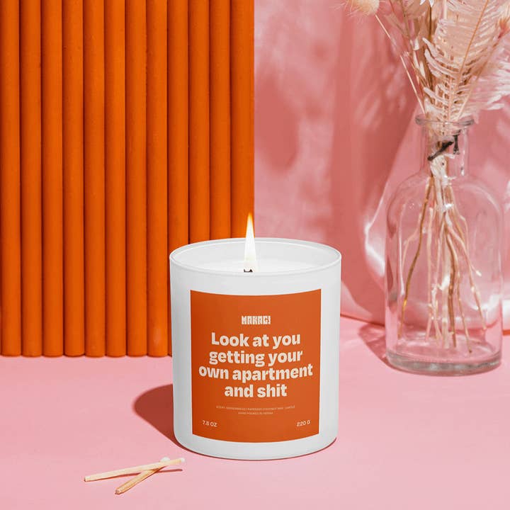 Candela con scritta Guarda te che ti prendi il tuo appartamento e tutto il resto per la vendita all'ingrosso da parte di Makagi