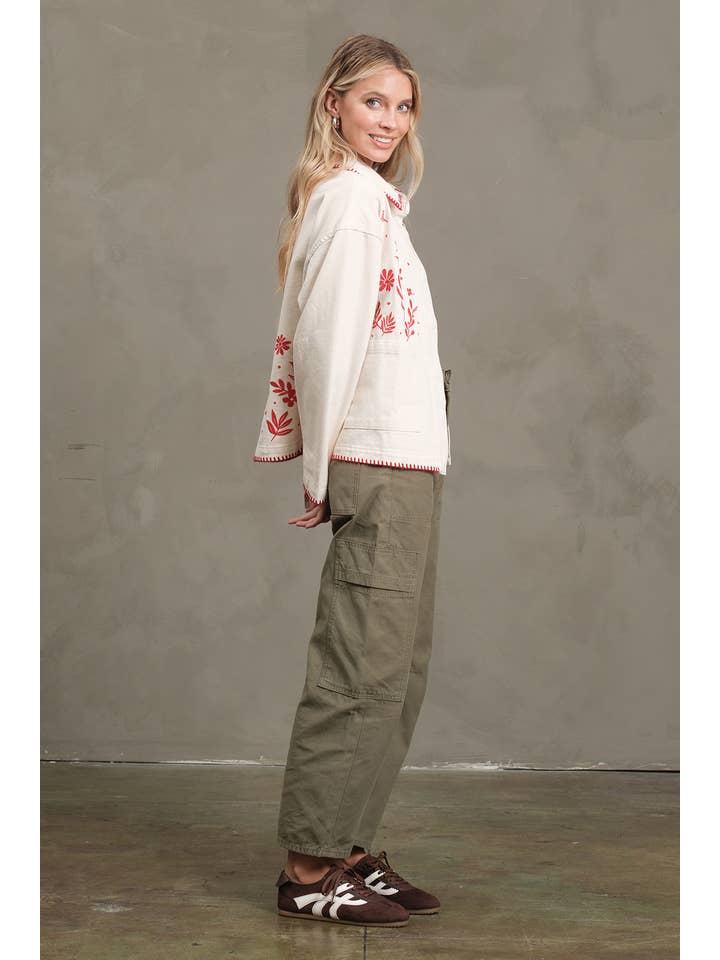 RAISONNEL - Wholesale Jacket - Women's - Embroidered Folk Jacket - RJ10754