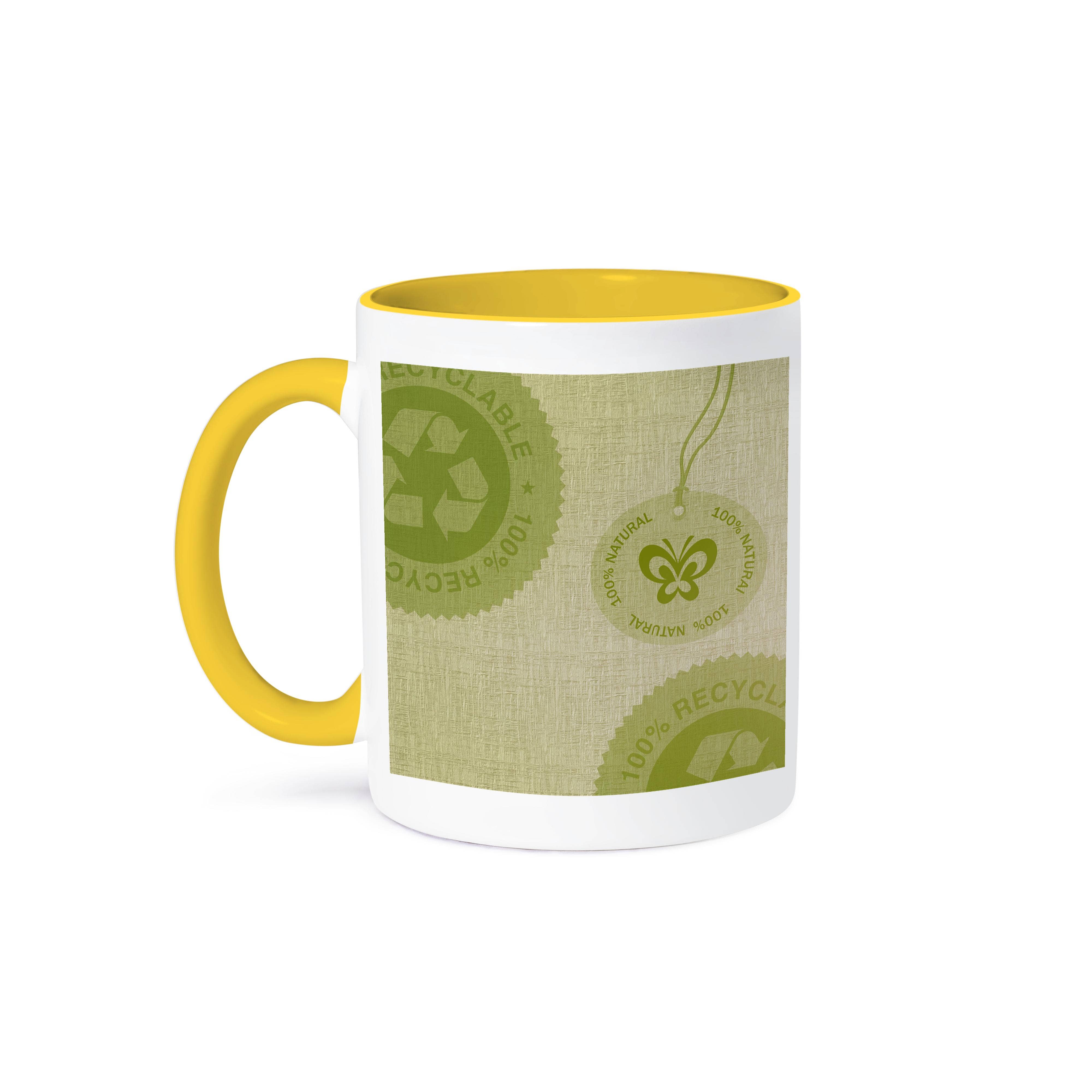3dRose - Wholesale Coffee Mug - 3dRose, Green Natural Recycle earth friendly art, Mug0