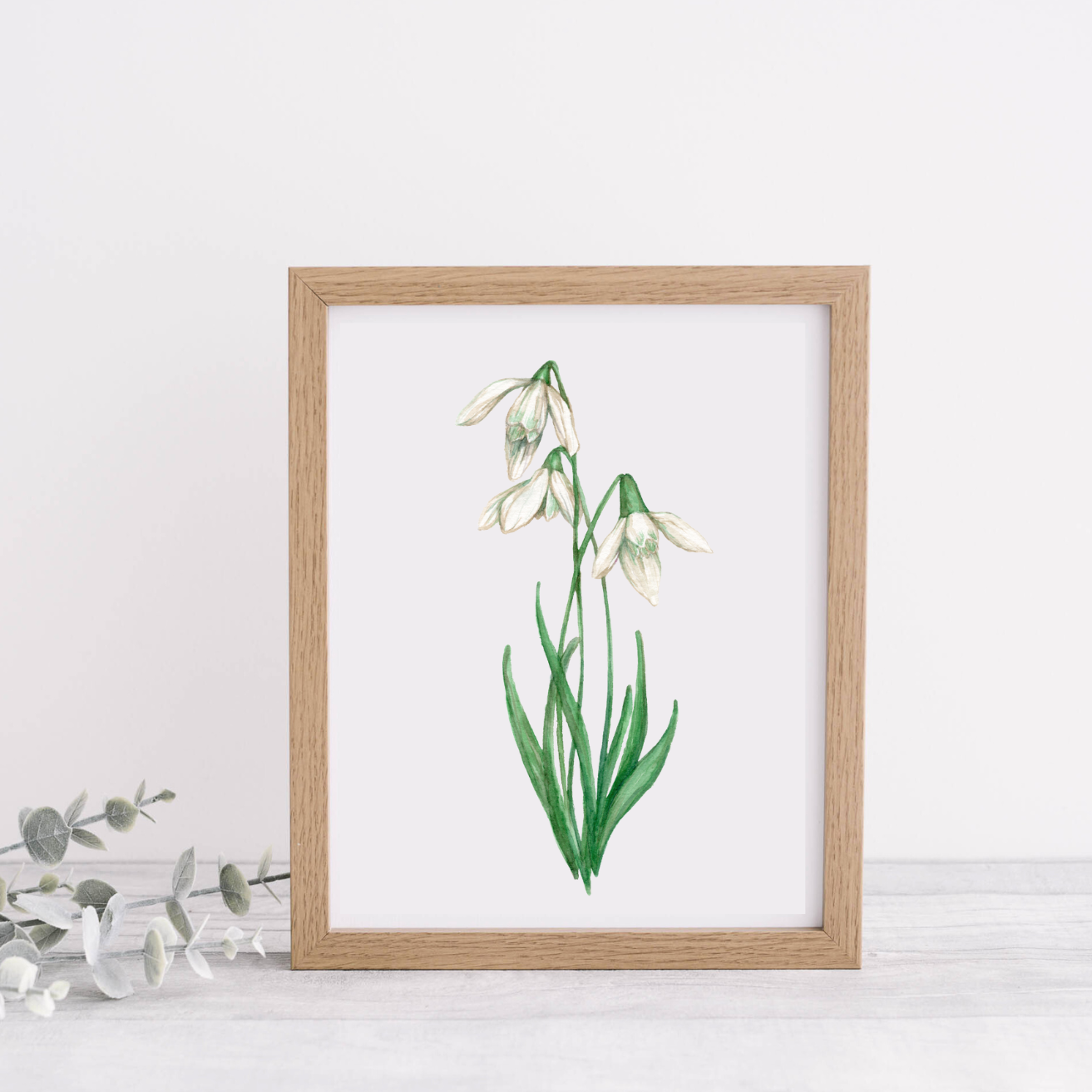 Emilia Rose Artwork LLC - Wholesale Art Print - Snow Drop Art print0