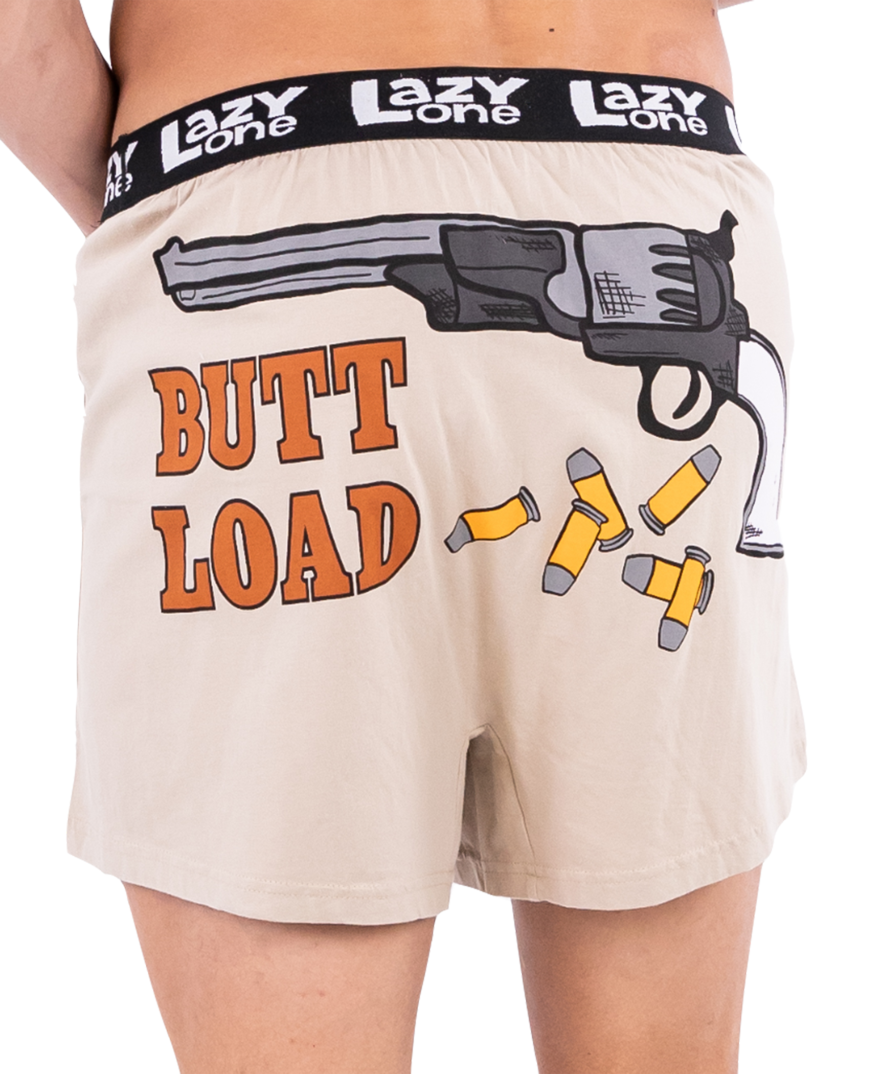 Lazy One - Wholesale Underwear - Men's - Grey Butt Load Boxer2