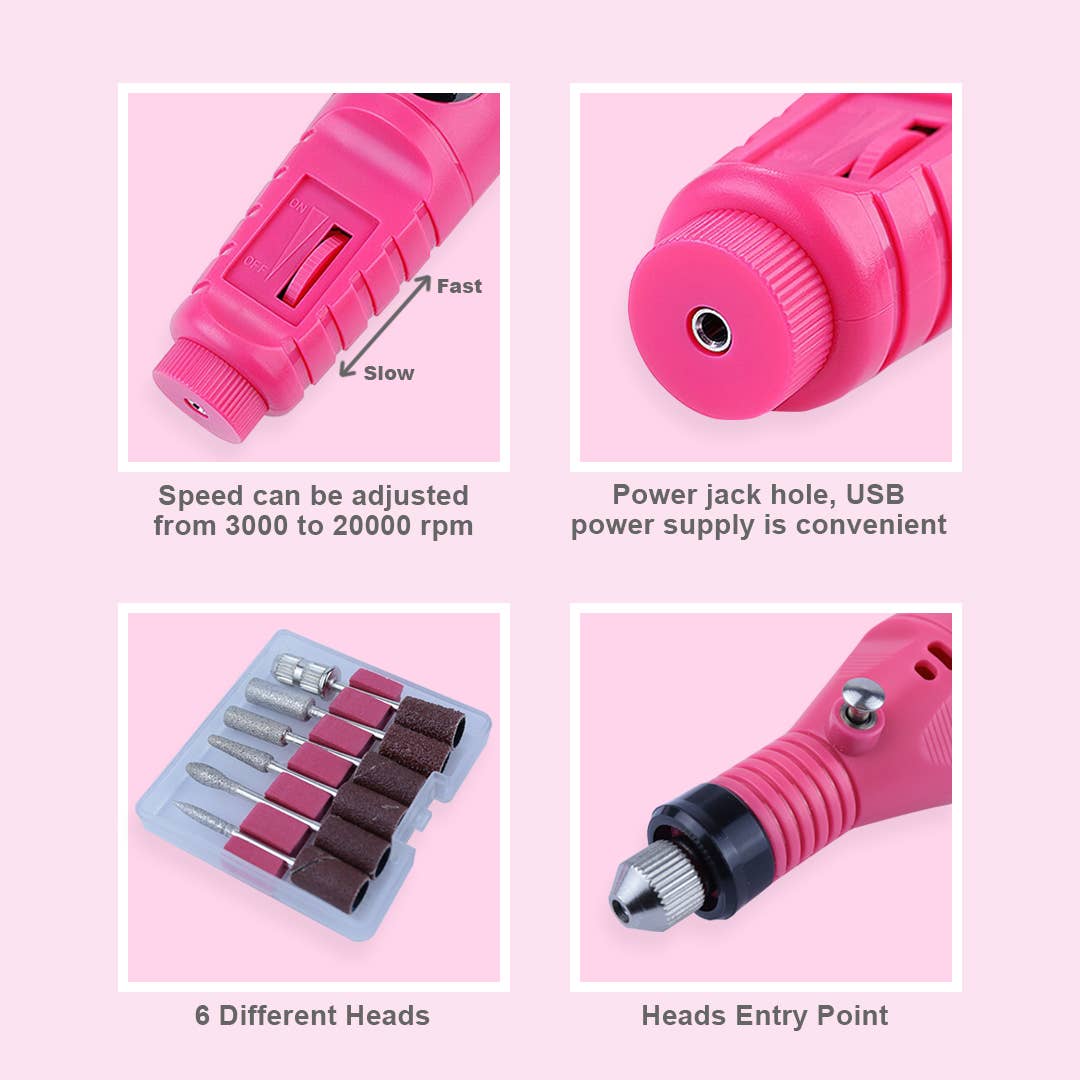 Mtistanbul LTD – wholesale Nailcare set – Professional Traditional Nail Care Manicure Kit (Fuchsia)3