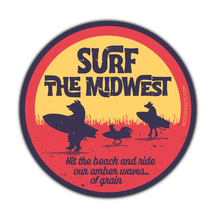 Surf The Midwest for wholesale by Bozz Prints
