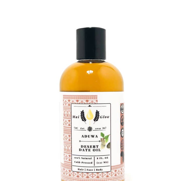 Desert Date Oil | 100% Pure & Natural | Unrefined and Cold-Pressed in Nigeria | 8oz | Face, Body & Hair | Premium Quality | Balanites Aegyptiaca for wholesale by Mai Glow