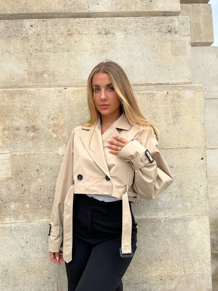 KZELL PARIS - Vente Trench – femme - Cropped trench coat (8649)