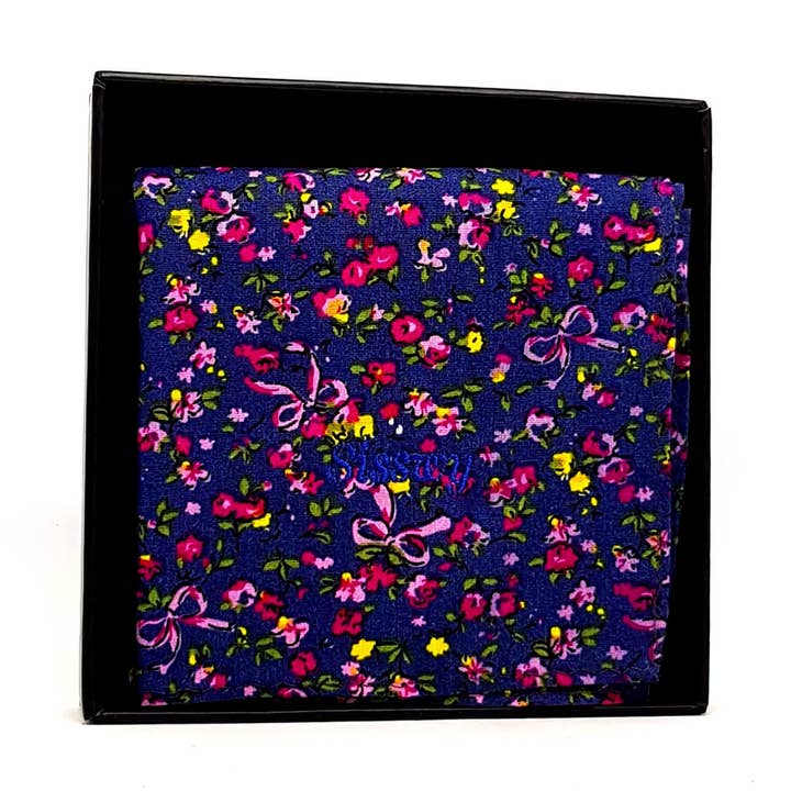 Pochette En Coton Pour Costume | Bleue Marine pour la vente par Sisswy