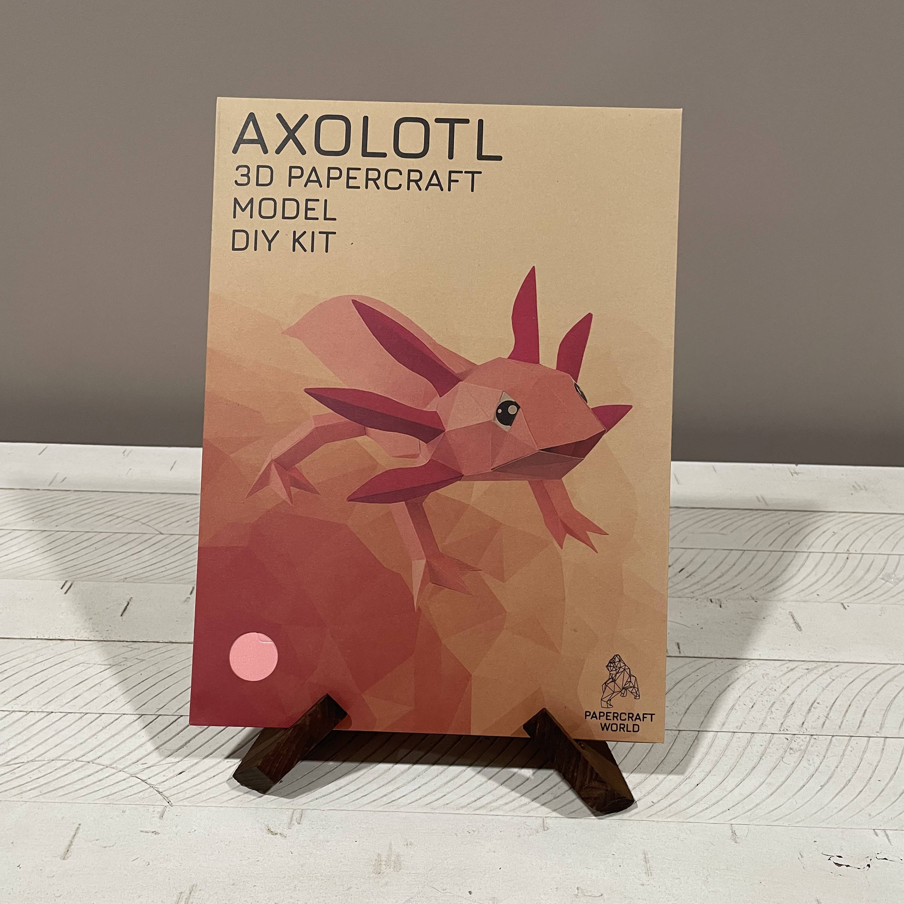 PAPERCRAFT WORLD - Wholesale DIY Craft Kit - Axolotl 3D Origami Model PaperCraft, Animal Lamp26
