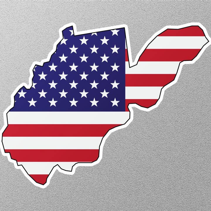 Autocollant État de Virginie Occidentale pour la vente par GraffMerch.com