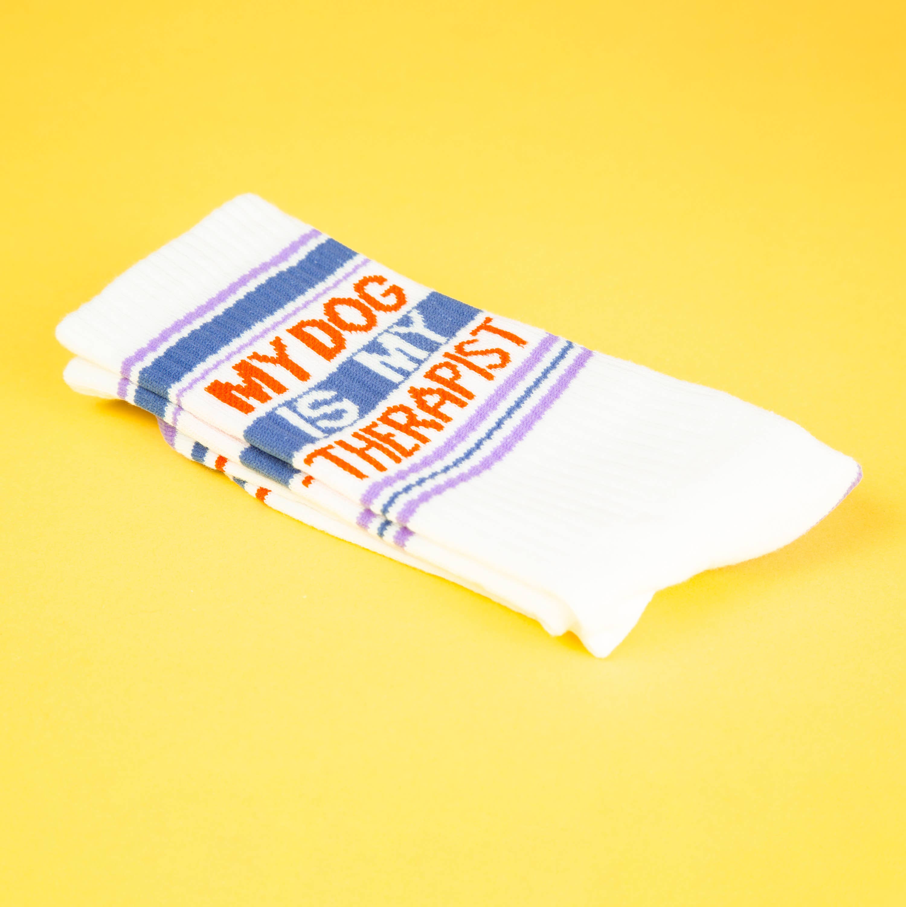 Gumball Poodle - Wholesale Socks - Unisex - My Dog Is My Therapist Gym Crew Socks - Dog Lover Gift5