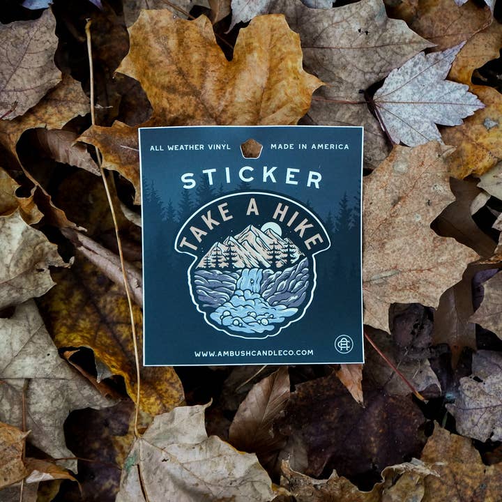Take A Hike | Sticker for wholesale by Ambush Candle Co.