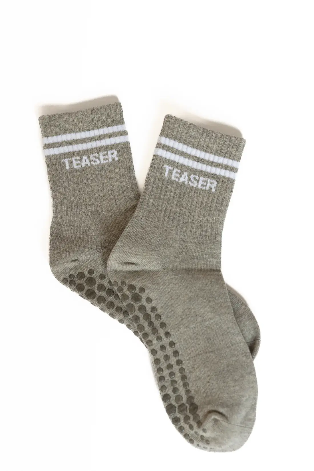 Grå Teaser greppsstrumpor för Pilates för wholesale på Faire2