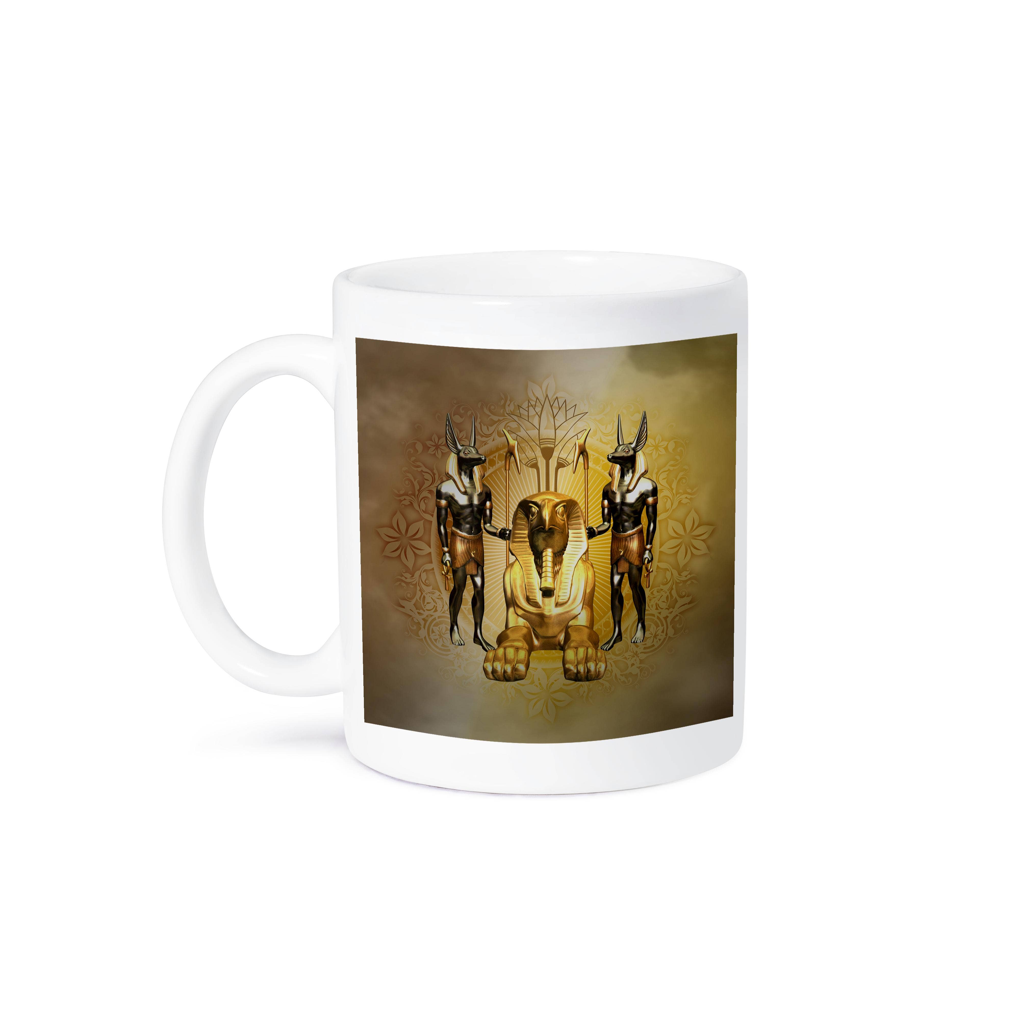 3dRose - Wholesale Coffee Mug - 3dRose, Anubis the Egyptian god on golden background, Mug8