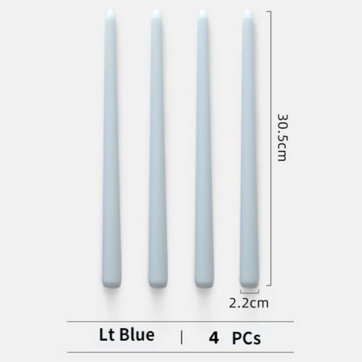 IVORE.GROUP (We cover All Import duty) – wholesale Tapered candle/candlestick – 4pcs Unscented Taper Candles Set2