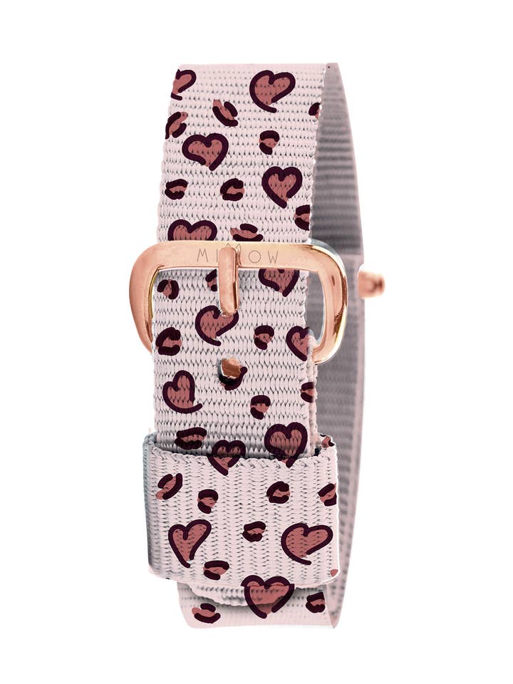Klockarmband Lovin Leopard med roséguldsspänne för wholesale av Millow Paris