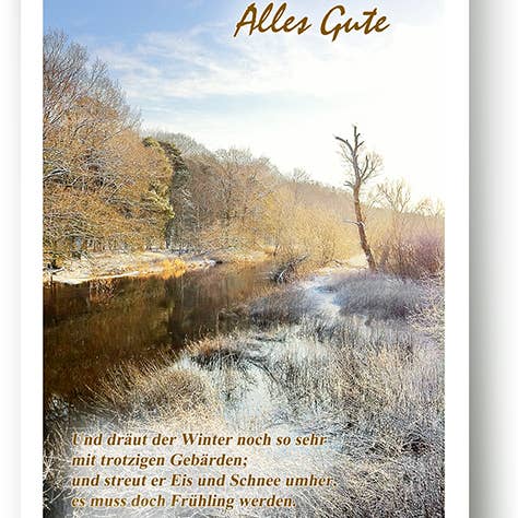 Invierno/Tarjeta de felicitación/219050 para venta al por mayor de Yabué