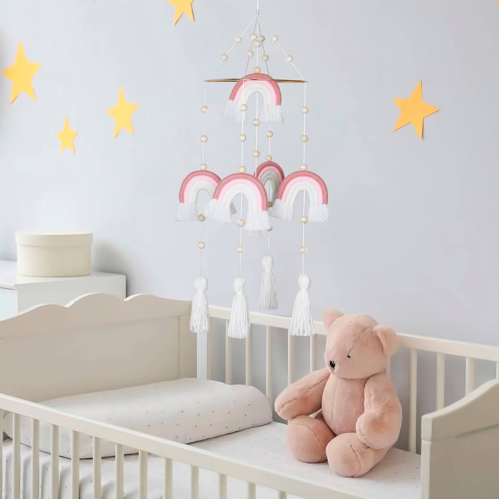 Sparkle Being - Wholesale Baby Mobile - Handmade Rainbow Hanging Baby Crib Mobile For Nursery Room6
