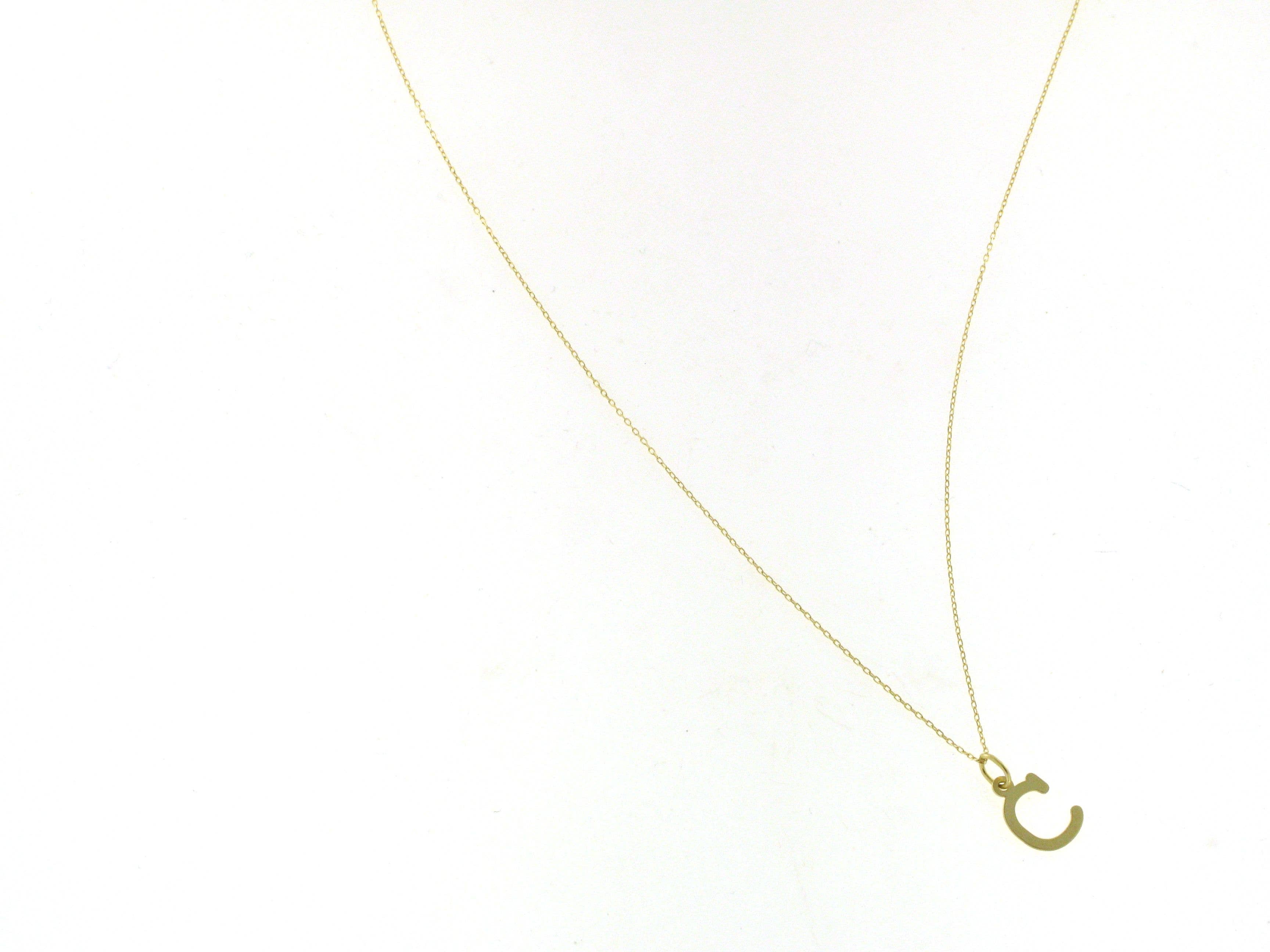 18K gold necklace, C initial necklace, minimalist necklace. for wholesale on Faire5