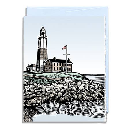 Phare, enveloppe bleue pour la vente par Daniel Joseph Durkin Illustrations