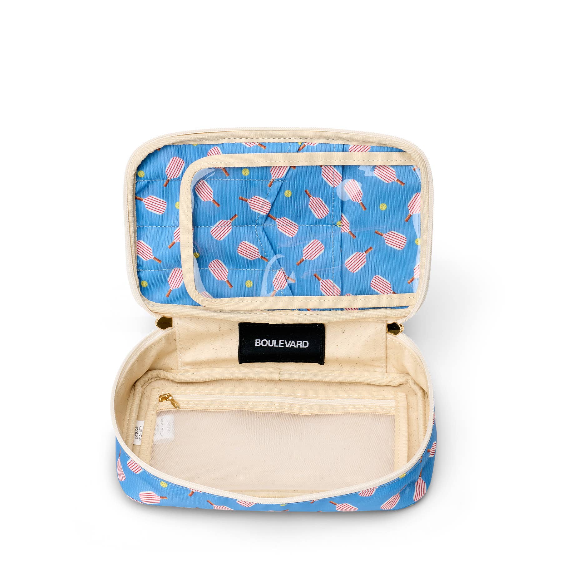 Boulevard - Wholesale Makeup/Cosmetic Bag - "Megan" Nylon and Leather Makeup Case (Personalizable)16