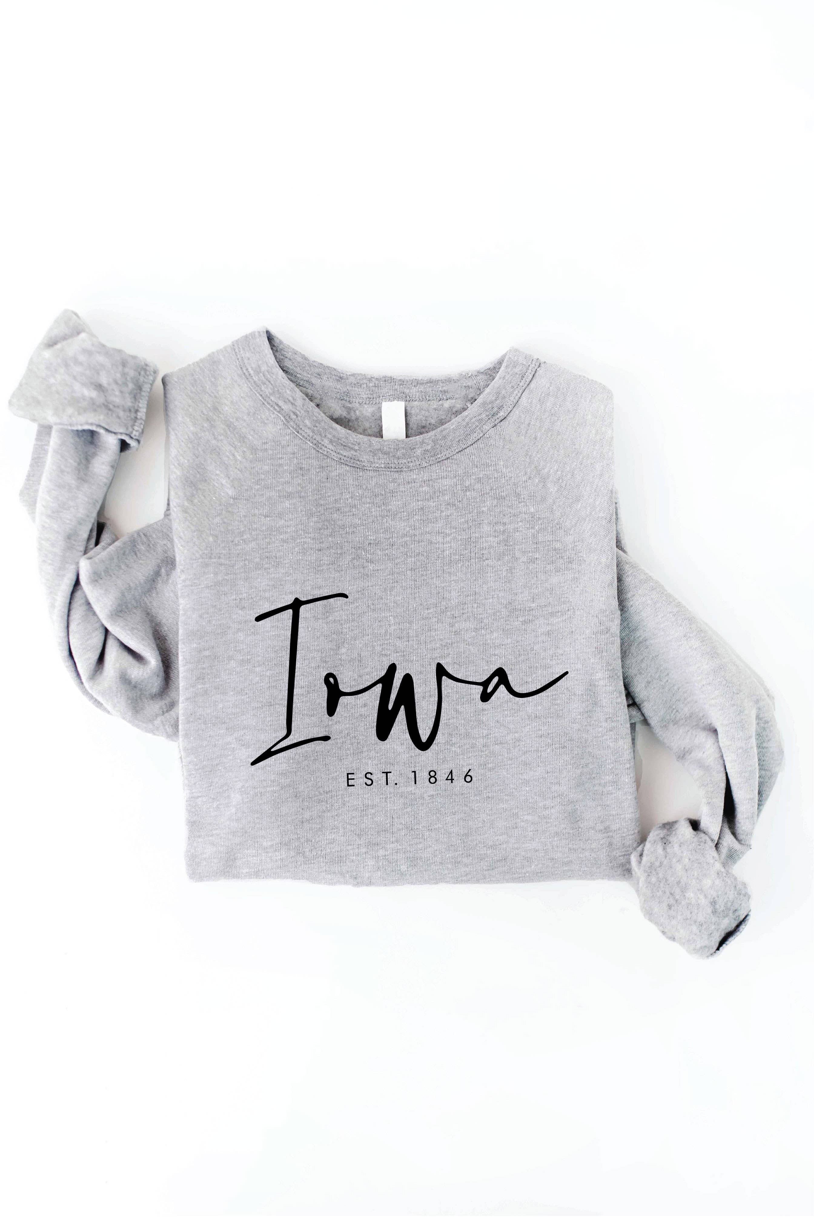 OAT COLLECTIVE - Venta al por mayor Sudadera estampada - Mujer - Sudadera estampada IOWA EST. 184615